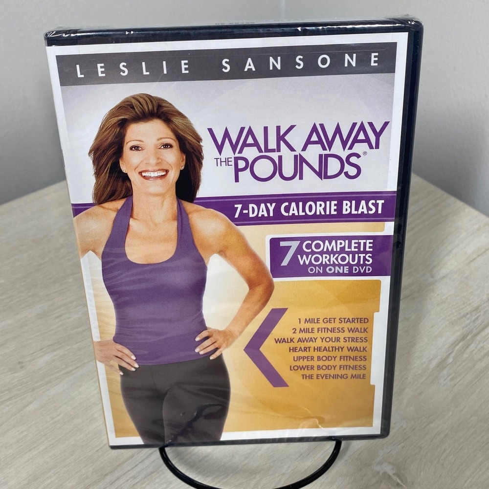NEW Leslie Sansone Walk Away the Pounds 7-Day Calorie Blast DVD 7 Workout SEALED